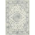 Dynamic Rugs 57109 Ancient Garden Collection 5.3 in. Traditional Round Rug- Cream ANR5571096666
